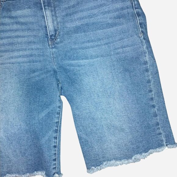 democracy high waisted blue denim shorts - Picture 2 of 6